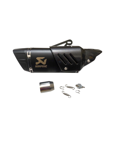Akrapovic Slip On Silencer Big Black Sports Universal Motorcycle Exhaust