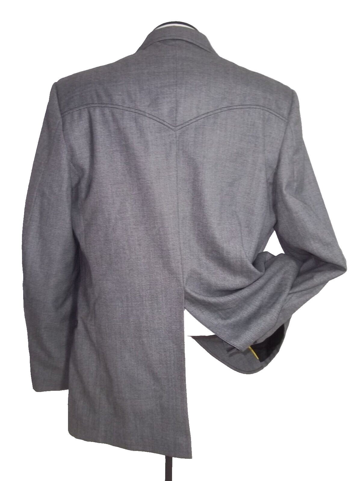 ]] Kenny Rogers Solid Gray 2Button Country Style … - image 7