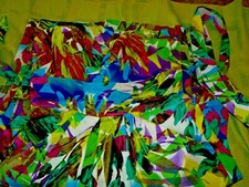 Suzi chin for maggie boutique floral design sundress w/wide wrap around belt 6