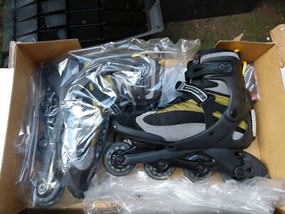 Rollerblades Inliner Pro 07 Grigio/Giallo Größe 45,5