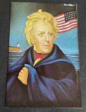 Postcard: Art Painting by Morris Katz 1967~ Andrew Jackson 7th U S President