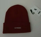 FW18 Supreme x Nike burgundy beanie New Hat
