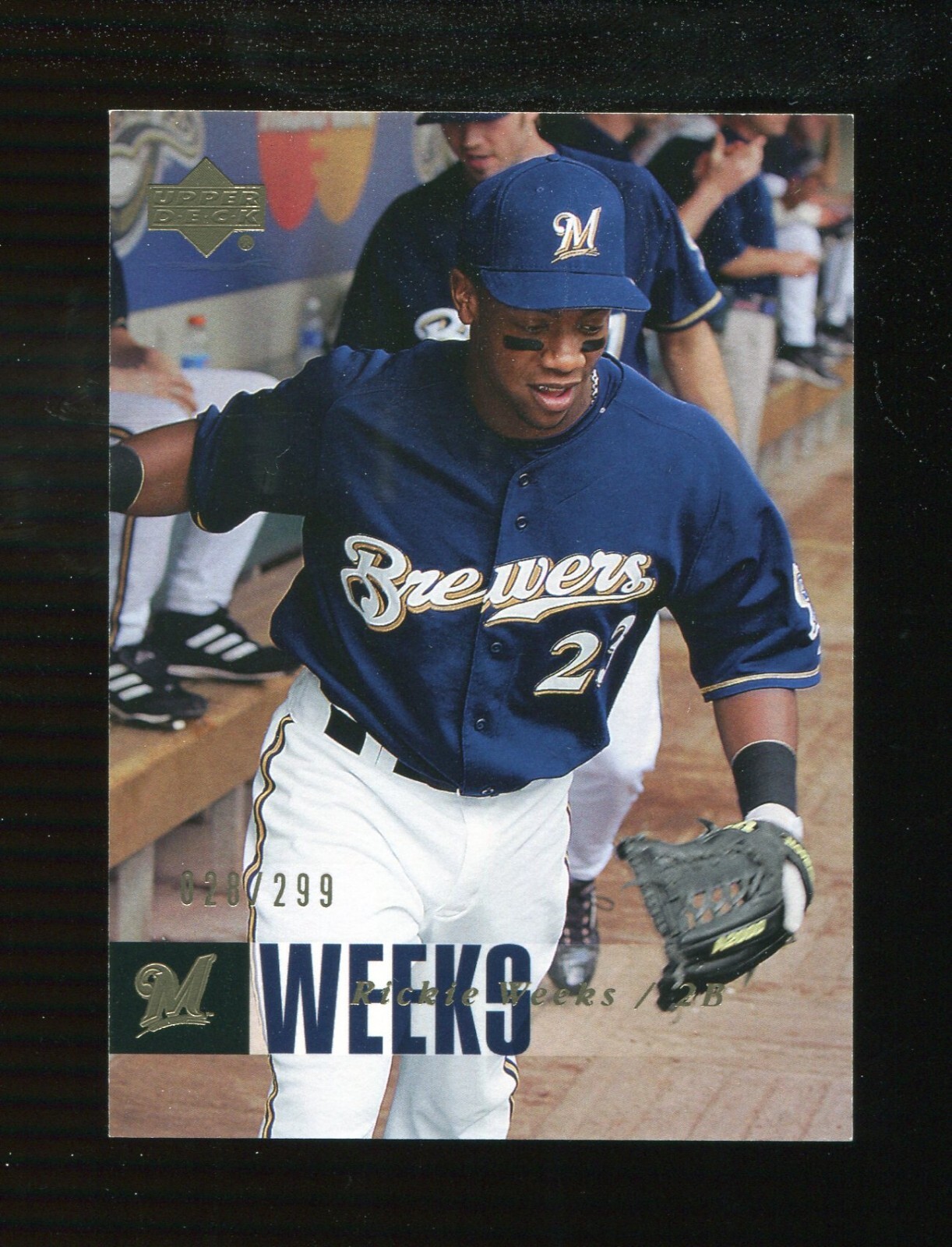 2006 Upper Deck Gold Rickie Weeks #265 #D 28/299 Milwaukee Brewers