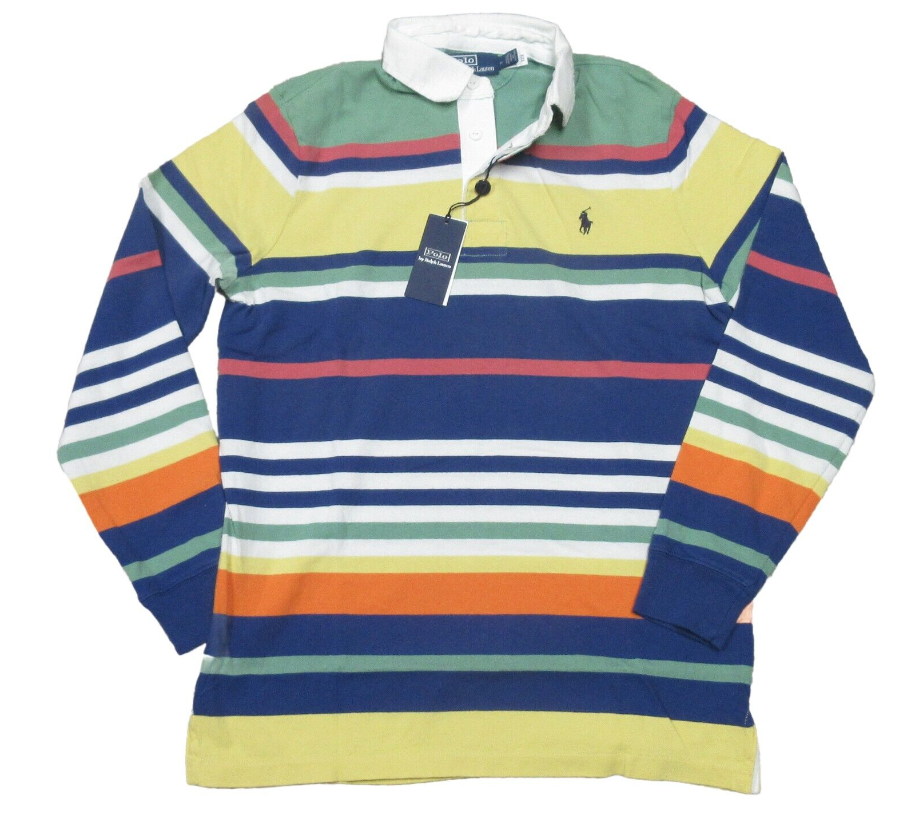 POLO RALPH LAUREN Men's Blue Multi Classic Fit Striped