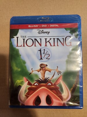 The Lion King 1 1/2 (Blu-ray/DVD/Digital, 2017) Brand NEW