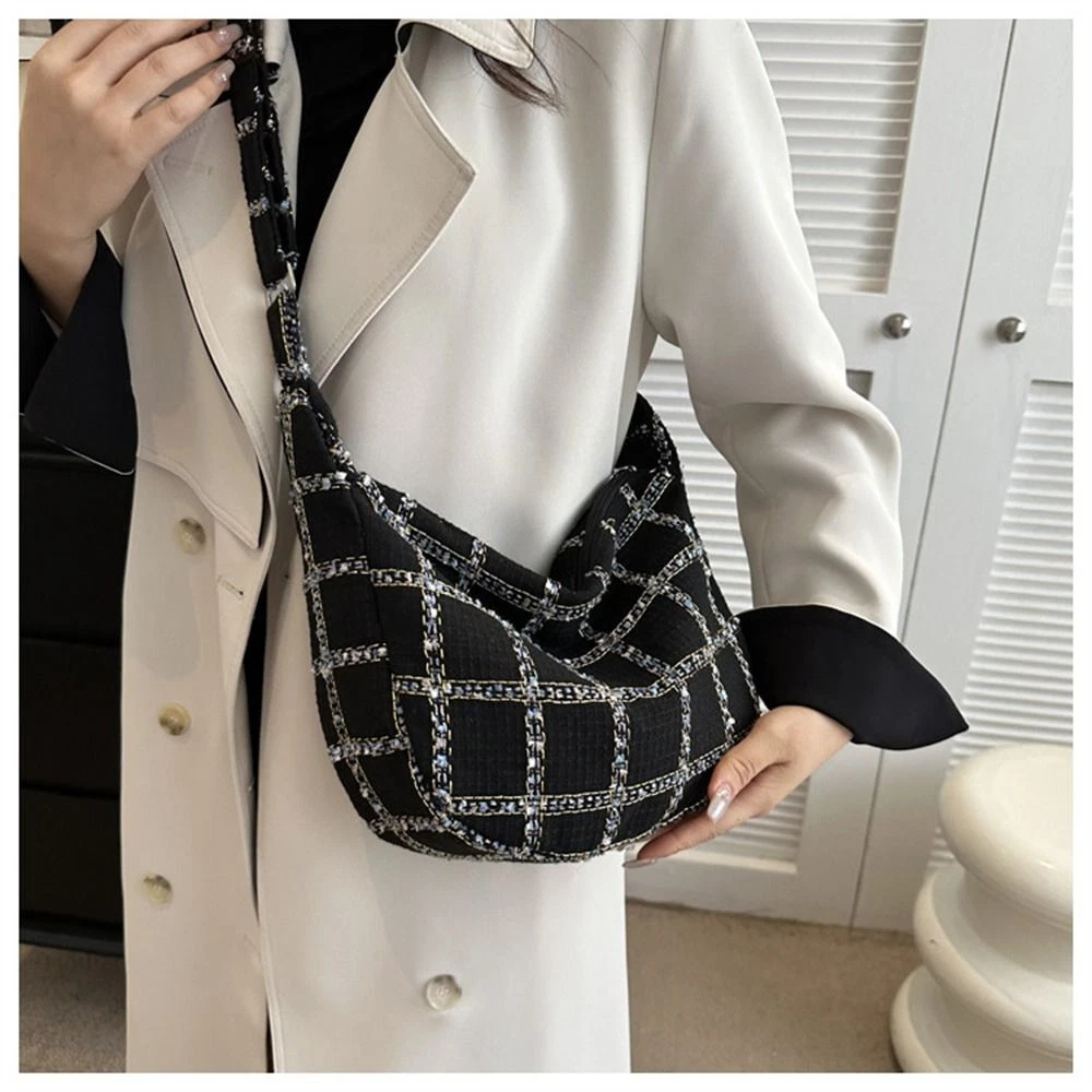 Plaid shoulder on sale bags