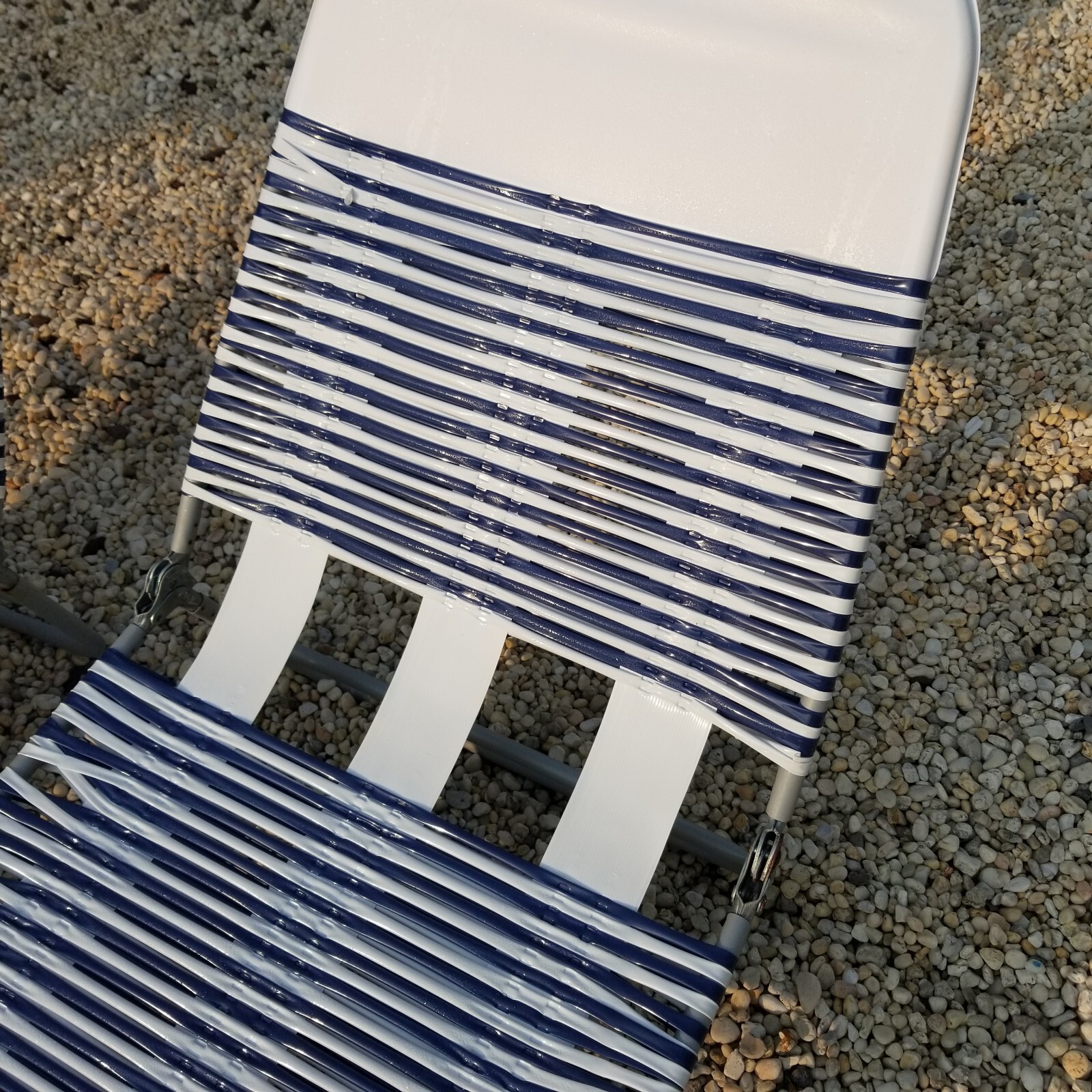 Vintage Folding Jelly Tube Chaise Lounges Lawn Chair Vinyl Retro Set Pair!!! eBay