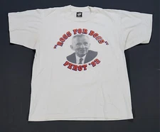 Rare VTG SCREEN STARS Ross Perot For Boss 1992 President Campaign T Shirt 90s L