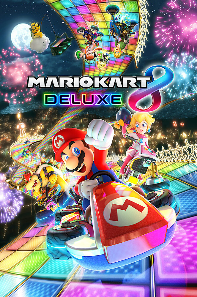 Mario Kart 8 Deluxe Nintendo Switch Premium POSTER MADE IN USA