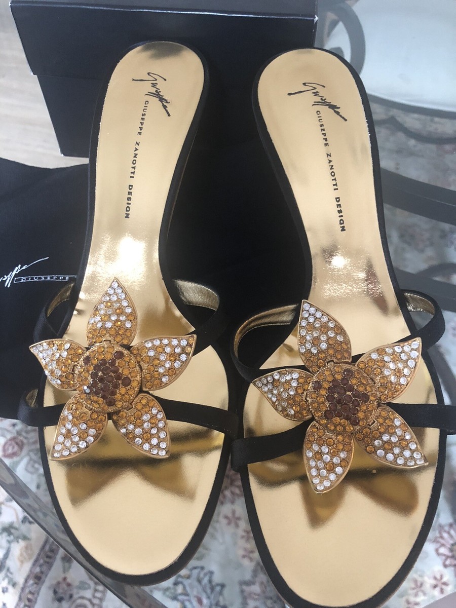 Giuseppe Zanotti Jeweled Flower Sandal NIB 41 Stunning!!! | eBay