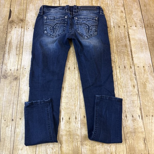 Pantalones de mezclilla ajustados Rock Revival para mujer de punto grueso talla 27 (31X32) - Imagen 2 de 18