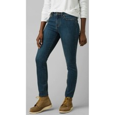 PrAna Sienna Jean Fitted Stretch Mid Rise Skinny Size 8