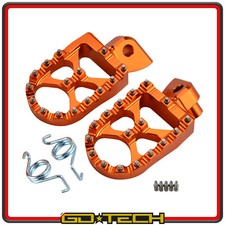 PEDANE POGGIAPIEDI MOTO KTM 950 990 1050 1090 1190 1290 Arancioni MAGGIORATE CNC