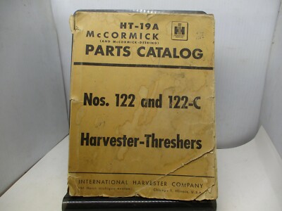 International Harvester 122 122C Threshers Parts Katalog HT-19A