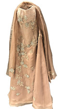 MONTAGE MON CHERI Formal Dress Gown Sz 8 Mother of the Bride Wedding GALA Peach