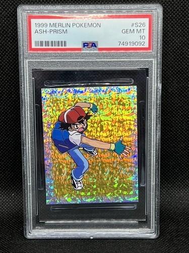 1999 Merlin Pokemon: #S26 Ash - Prism PSA 10 - Bild 1 von 3