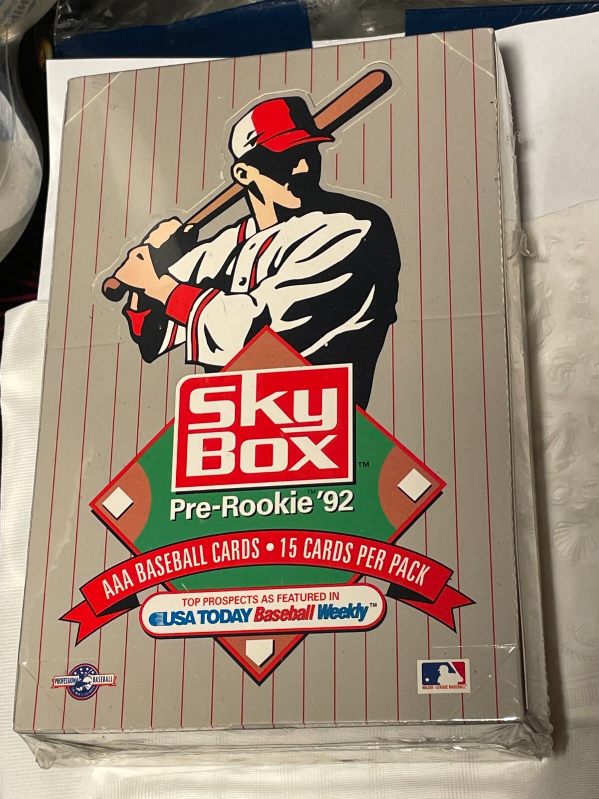 1992 SKYBOX PREROOKIE AAA BASEBALL CARDS IN FACTORY SEALED BOX OF 36