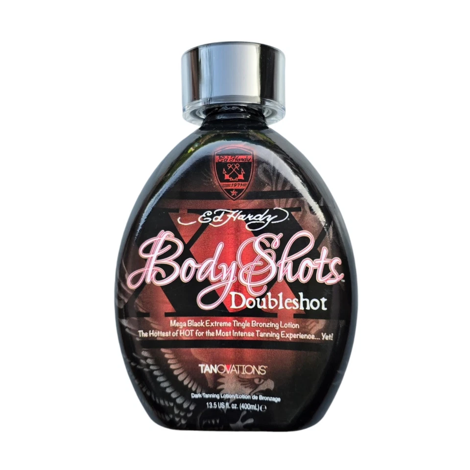 TanOvations/Ed Hardy Body Shots "Tingle" 400ml/Solariumkosmetik/Bräunungslotion