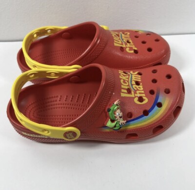 オーダー Crocs Lucky Charms Classic 207118-610 Red Yellow Mens Size 8