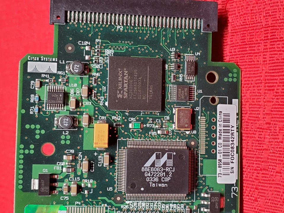 Cisco 4-Port 10/100Mbps Fast Ethernet Card 73-8958-01 C0 - Image 2 of 4