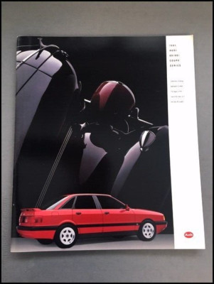 1991 Audi 80 90 and Coupe 30-page BIG SIZE Vintage Car Sales Brochure Catalog