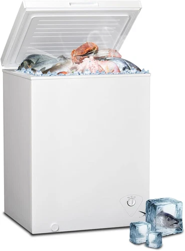 5.0 Cu.Ft Chest Freezer Deep Freezer Garage Kitchen Basket Top Open Fridge Home