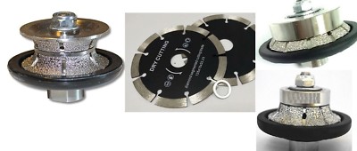 1 1/4'' 3/8'' Full Demi Bevel Bullnose Profiler 5 stone granite concrete saw blade