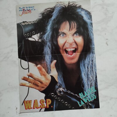 Tatiana Thumbtzen W.A.S.P. 38x27 cm Blue Jean Magazine Centerfold Poster 80s