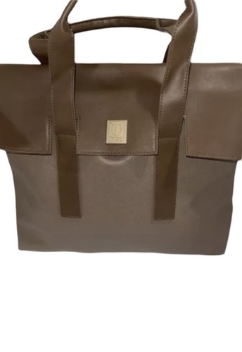 TANGER OUTLETS Tan & Brown Large Shopping Tote Purse Bag NWOT
