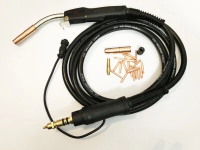 USWELD Heavy Duty Mig Welding Gun Miller connection 250A 15' fits Tweco #2 Miller M-25