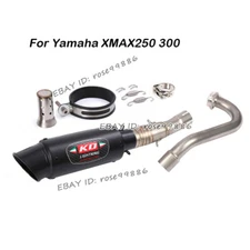 Exhaust Front Pipe Link Muffler Tips For Yamaha XMAX 250 XMAX 300 2017-2020