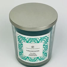 Chesapeake Bay Jar Candle Turquoise Waters Large 2 Wick 16oz Retired Rare Scent