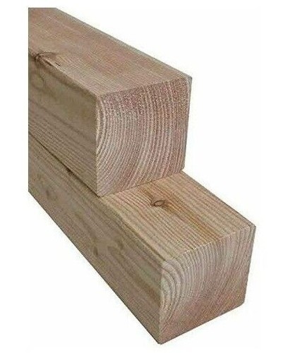 Kantholz Lärche 90x90 Mm – 220 Cm Lang, 4 Stück, Sägerau, Für Zaunpfosten & Balken