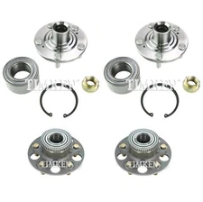 NEW Front and Rear Wheel Bearings & Hubs Kit Timken For Honda Accord FWD 3.0L V6