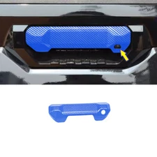 Tailgate Door Handle Bowl Decor Cover For Toyota Tundra 22-24 Carbon Fiber Blue
