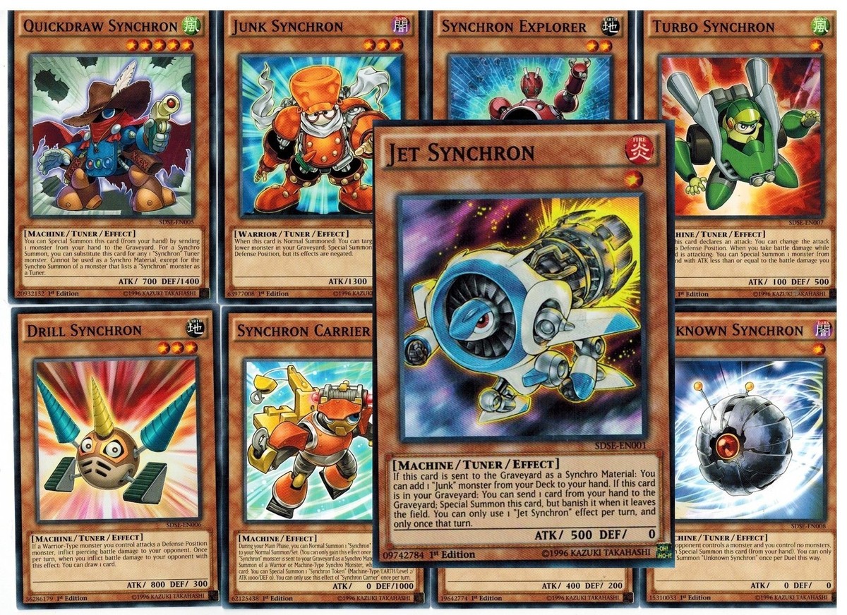 Jet Synchron 9-Card Set: Junk, Explorer, Fleur, Quickdraw, Unknown