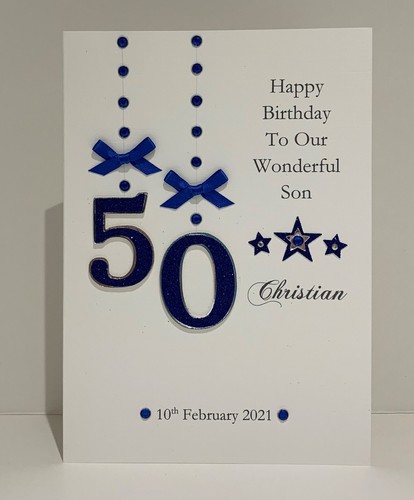 Personalised Birthday Card All Ages & Colours Available A5 Size Envelope or Box - Picture 3 of 7