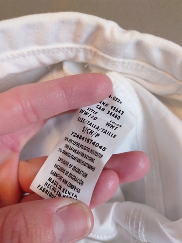 Pantaloni Cherokee Workwear Small bianchi scrub fondo uomo infermiere medico nuovi con etichette - Foto 6 di 12