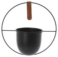 ÜBertopf Blumentopf Pflanztopf BlumenküBel PflanzküBel Metall Schwarz Ø 30 Cm
