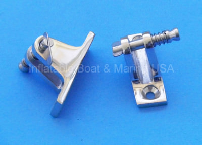 2Pcs Deck Hinge Mount Bimini Top Fitting Hardware Stainless Steel Ship