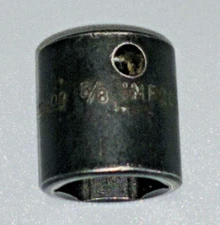 SNAP-ON IMF200 3/8" DRIVE, 5/8" IMPACT SOCKET, SHALLOW, 6 POINT.