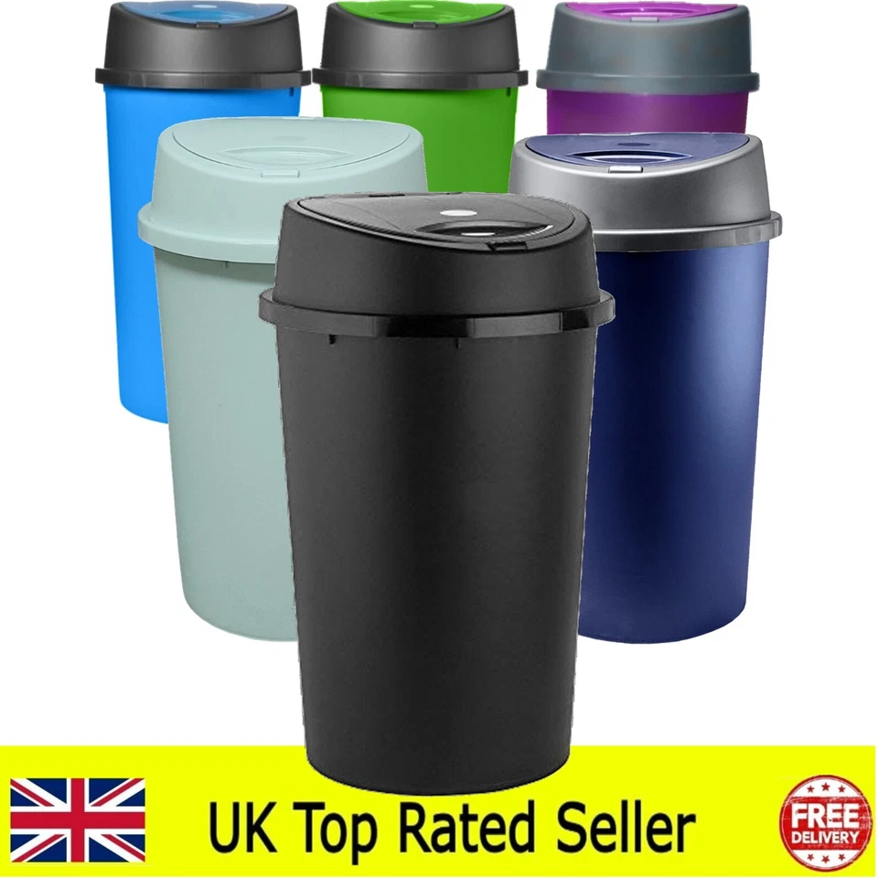 KITCHEN BIN - BULLET BIN / SWING BIN / TOUCH TOP BIN - ALL COLOURS 50L - Image 2 of 3
