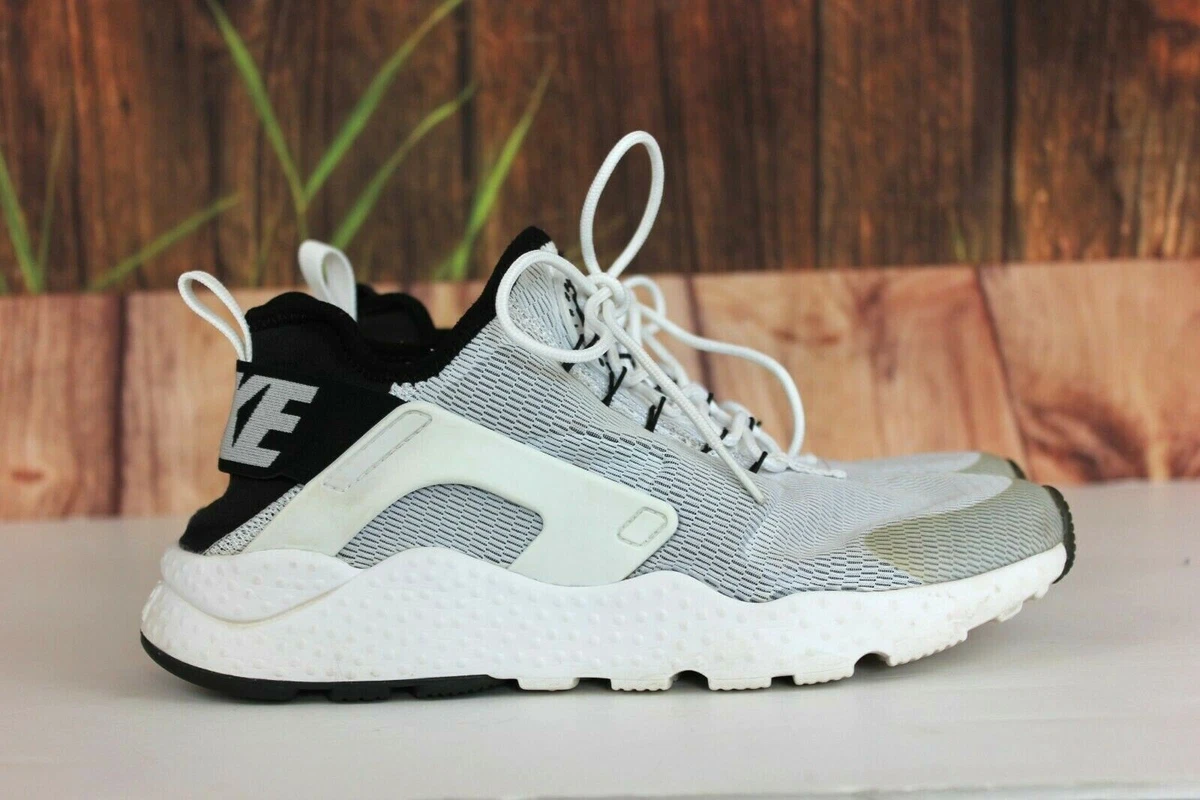 Nike Air Huarache Run Ultra Running Shoes White Black 819151-100 Women&#039;s 8 | eBay