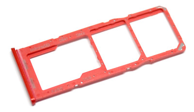 OEM SAMSUNG GALAXY A12 NACHO SM-A127F/DS ORIGINAL RED MICRO SD SIM CARD TRAY
