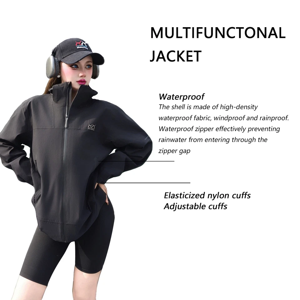 Shamofeng Impermeable 3 en 1 Exterior Chaqueta Escalada para Mujer y Hombre Foto 3 de 4
