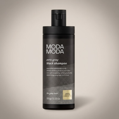 Moda Moda Zero Gray Black Shampoo 100g Hair Darkening Shampoo for Gray Hair