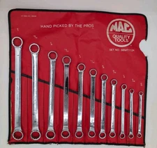 MAC Tools 11 Pc SAE Micro Turn 12 Point Box End Wrench Set 3/8" - 1" with Pouch