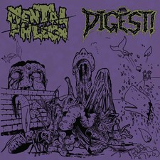 MENTAL PHLEGM / DIGEST! - split CD