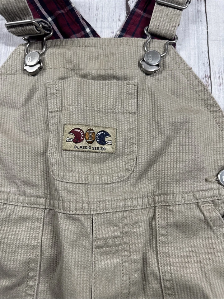 GYMBOREE NIÑOS MONO DE FÚTBOL BABEROS BEBÉ INFANTES TALLA 3-6 MESES Y2K Foto 4 de 4