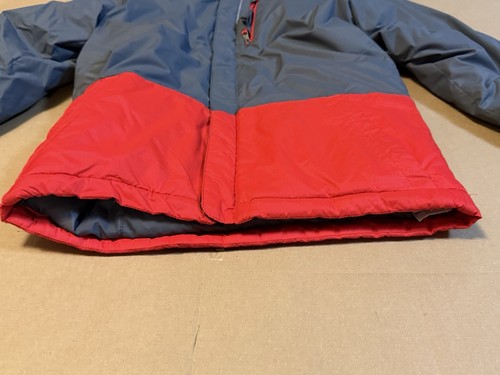Columbia Boys Medium Winter Convert Hood Insulated Gray Red Jacket - Picture 6 of 10